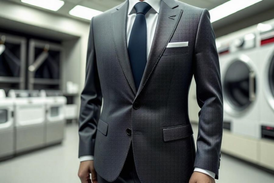 Từng sợi vải, từng chi tiết vest đều được chăm sóc tỉ mỉ giặt hấp đúng cách là cách bảo vệ phong thái chuyên nghiệp.